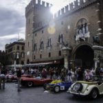 1000 Miglia Historical car race stop in front of Town Hall